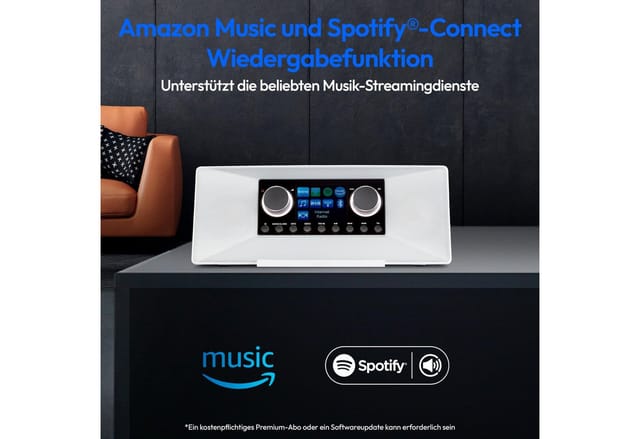 Medion® LIFE P85333 Radio (DAB+/UKW, WLAN, Bluetooth, Alexa-Unterstützung)