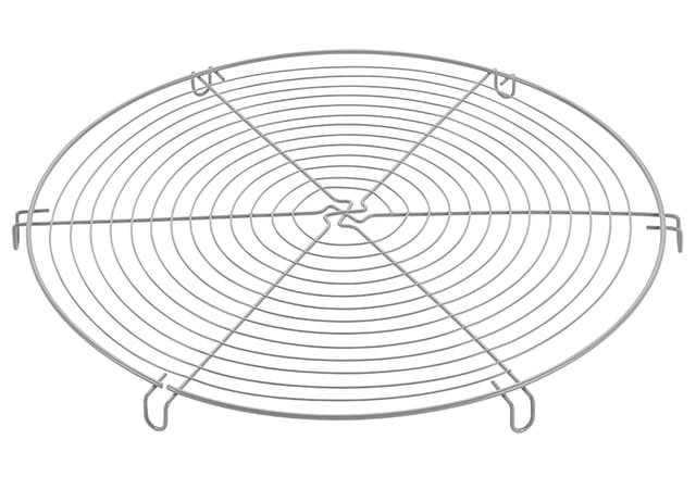 Metaltex Abkühlgitter Tortenkühler, Runder Tortenkühler Ø 32 cm, engmaschig, 4 Füße, Antihaft