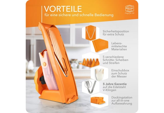 Börner Gemüsehobel Gemüsehobel V1 ClassicLine Profi Set