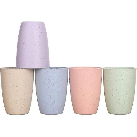 Unzerbrechliche Weizenstrohbecher (35 Cl) – 5er-pack – 26 Stück