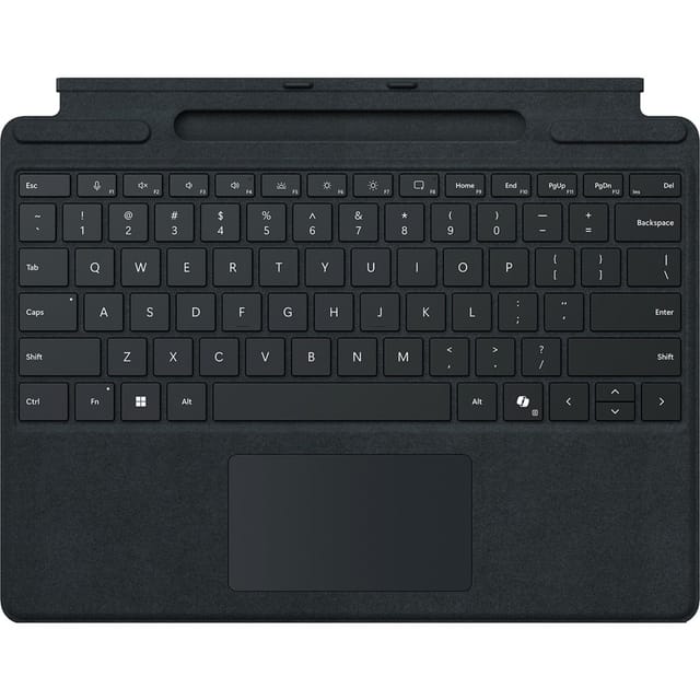 Microsoft 8XA-00172 Tastatur (QWERTZ-Layout, Stifthalter, Schutz in Schwarz)