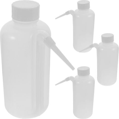 Set Mit 4 Flexiblen Sicherheitswaschflaschen Aus Kunststoff, Pe-sprühflaschen – 17,50 X 7,50 X 7,50 Cm