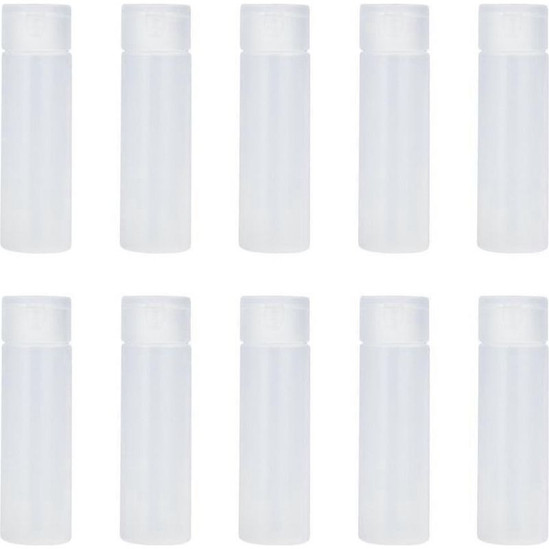 Set Mit 10 Leeren Und Wiederverwendbaren Shampoo-flaschen, Reise-flüssigkeitsspender – 7,20 X 3,00 X 3,00 Cm – Weiß