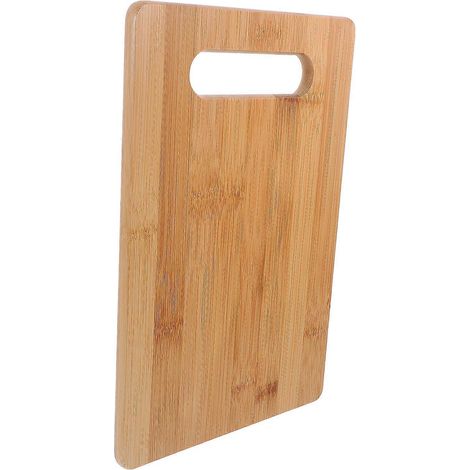 Hängendes Schneidebrett Aus Bambus, Rechteckiges Schneidebrett Für Die Küchenarbeitsplatte – 27,00 X 18,00 X 1,20 Cm – Khaki