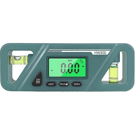 Digitaler Winkelmesser, Mini-winkelmesser, Neigungsmesser, Wasserwaage – 13 X 5,7 Cm – Olivgrün