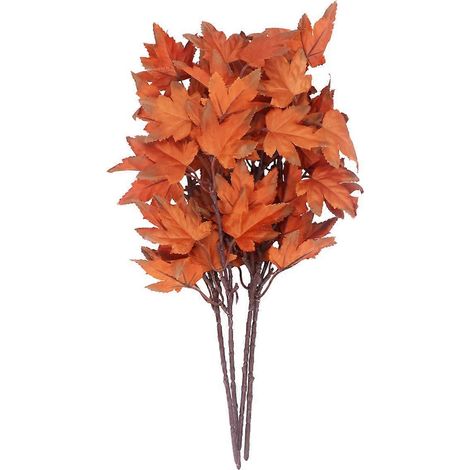 4-teiliges Set Aus Strapazierfähigem Seidenstoff, Ahornblattmuster, Imitation Von Ahorn (herbst) – 39 X 23 Cm