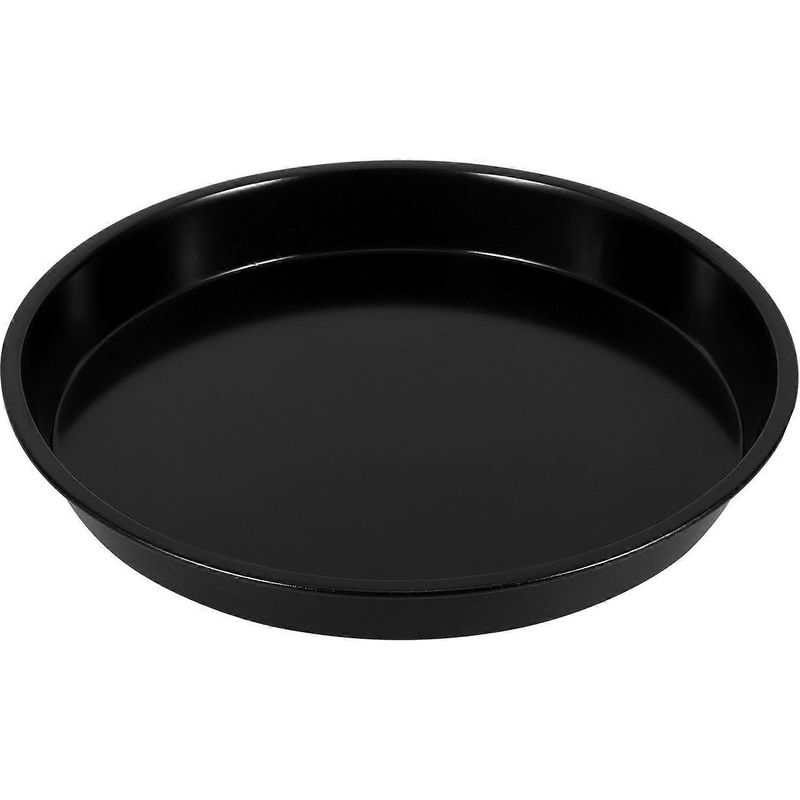 Runde Pizzapfanne Mit Antihaftbeschichtung, Ofen- Und Mikrowellengeeignet (25 Cm) – 26,50 X 26,50 X 3,20 Cm – Schwarz
