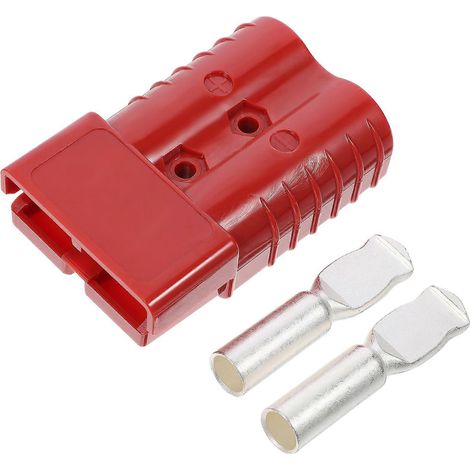 Hochwertiger 350-a-600-v-außenstecker Für Gleichstromversorgung, Solaranlage Für Wohnwagen, 2 Kontakte (rot) – 10,80 X 7,00 X 3,20 Cm – Rot