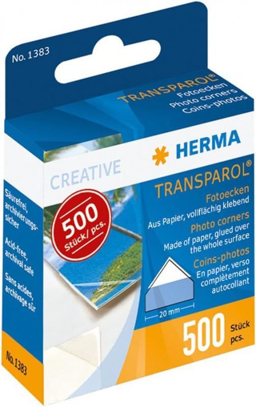 HERMA Fotoalbum Transparol Fotoecken 500 Stück (1383)