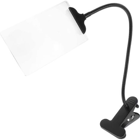Freihändige, Flexible Lupe Mit Ständer, Große Lupe – 33,00 X 11,00 X 1,20 Cm – Transparent