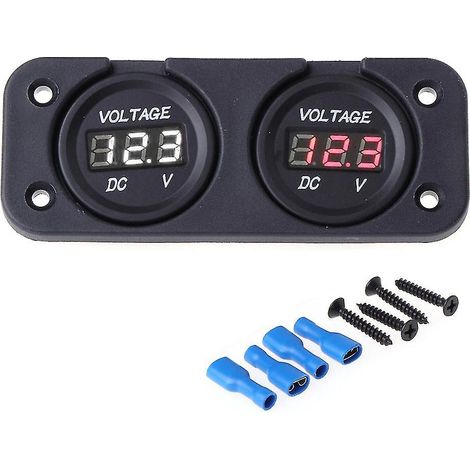 12v Led-digitalvoltmeter Für Motorrad Und Boot, Voltmeter-tester Und -monitor.