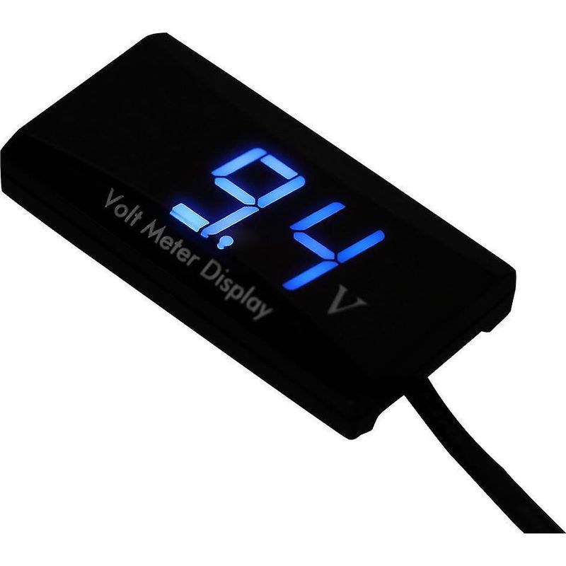 Rundes Led-voltmeter Für Motorrad Und Auto 8-16v