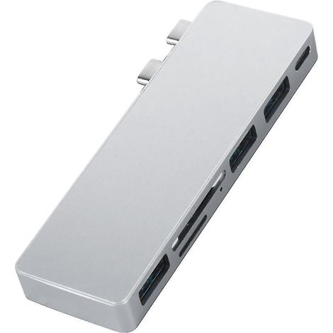 Intelligente Dual-usb-c-dockingstation Mit Schnellladefunktion Und 6 Usb-3.0-anschlüssen In 1