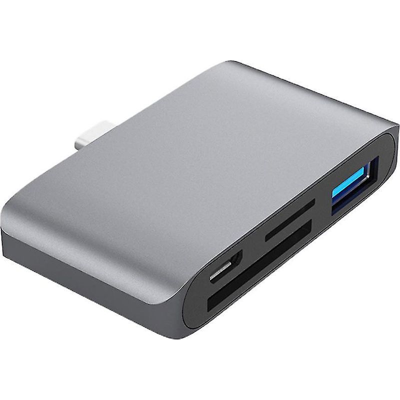 4-in-1 Usb-typ-c-betriebener, Windows-kompatibler Usb-3.1-multikartenleser-hub