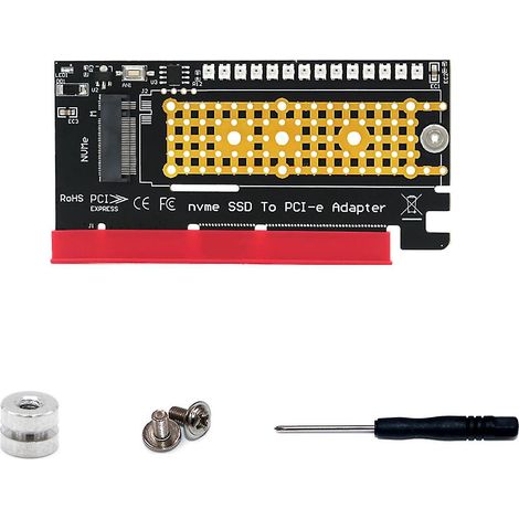 Hochgeschwindigkeits-nvme-zu-pcie-ssd-konverterkarte Mit Leistungsstarker Led-beleuchtung