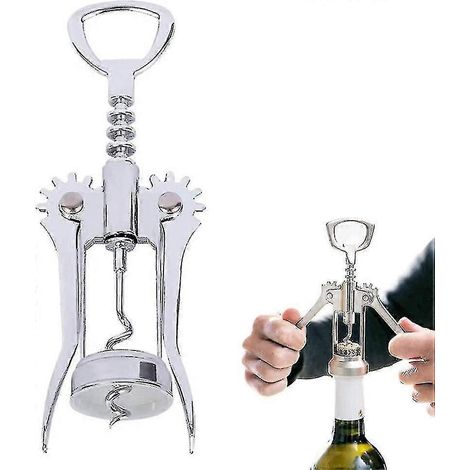 Flaschenöffner, Geflügelter Korkenzieher Für Rotwein Und Bier