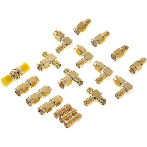 Set Mit 18 Sma-steckern Und -buchsen Für Antennen, Konverter Und Koaxialadapter
