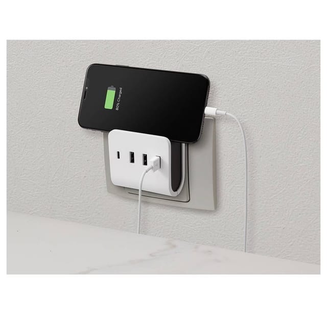 VOLTCRAFT USB-Ladegerät,3 x USB-A + 1 x USB-C, 24W, w/ phone holder VC-11374055 USB-Ladegerät