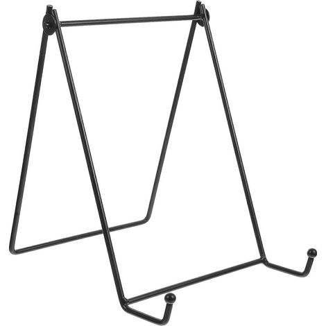 Metallstaffelei Zur Präsentation Von Tellern Und Fotos – 21 X 20 X 16 Cm – Schwarz
