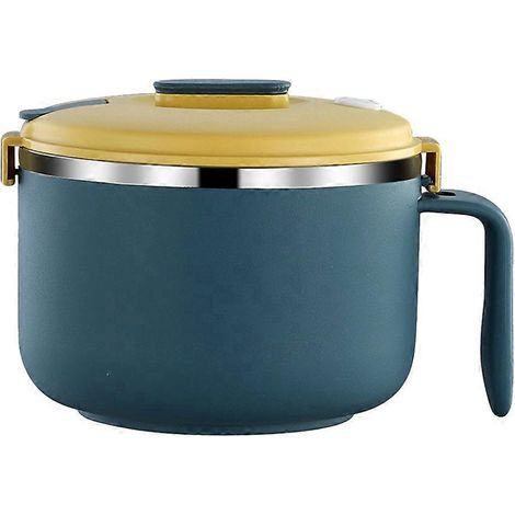 Multifunktionale Nudelschale (1 Stück), Praktische Dessertschale, Servierbehälter – 13 X 13 X 11 Cm – Blau