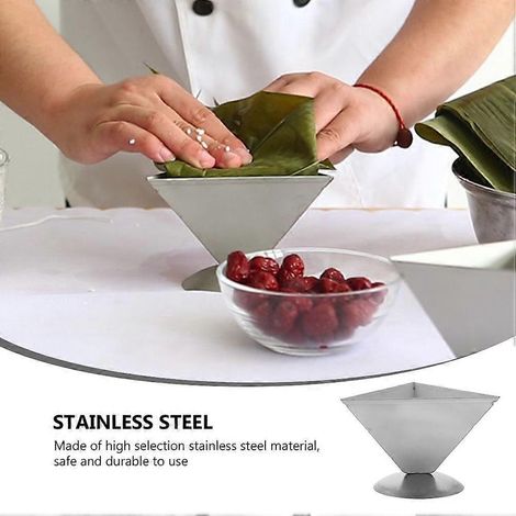Reisbällchenform, Kreative Zongzi-form, Küchen-zongzi-form (silber) – 10 X 10 X 8,5 Cm – Silber