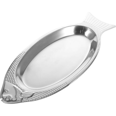 Kreativer Fischdämpfer Aus Edelstahl In Fischform Für Die Küche – 40,00 X 16,70 X 2,40 Cm – Silber