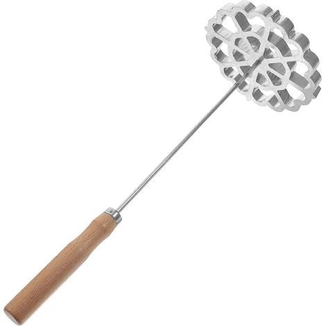 Küchenlöffel Mit Holzgriff, Brat- Und Vorspeisenlöffel, Antihaftbeschichteter Edelstahllöffel – 31,50 X 12,00 X 12,00 Cm