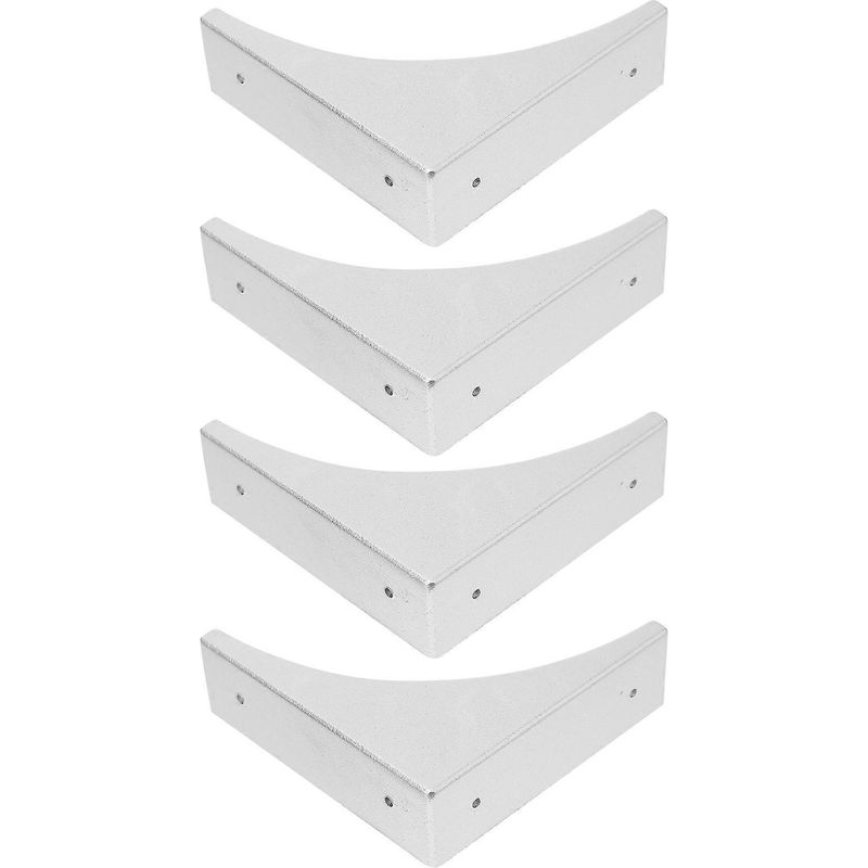 Set Mit 4 Eckenschützern Im Vintage-stil – 6,7 X 6,7 Cm – Silber