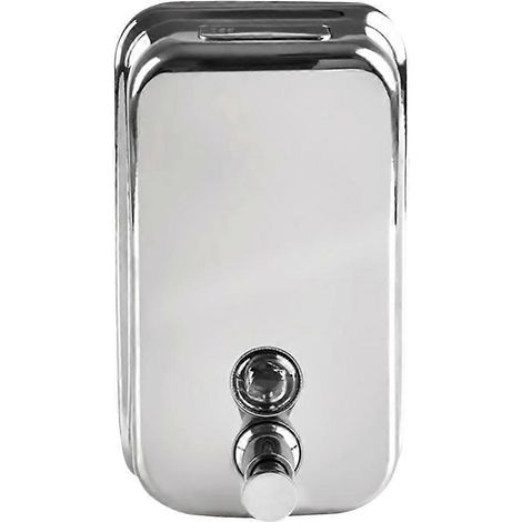 Praktischer, Wandmontierter Seifenspender Mit Manueller Druckbetätigung (1 Stück) – 15 X 10,5 X 5,5 Cm – Silber