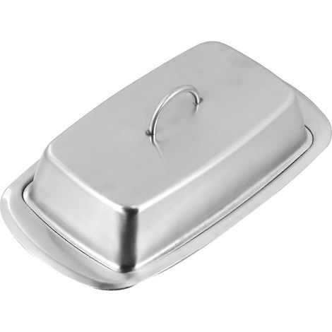 Multifunktionale Butterdose (silber) - 19,5 X 7,2 Cm - Silber