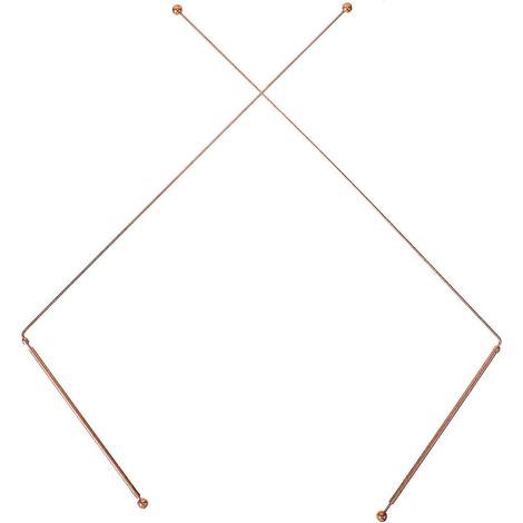 Kupferne Wünschelrute (2er-set), Flexibel Und Drehbar, Tragbares Wahrsageinstrument. – 26 X 11,5 Cm – Wie Abgebildet