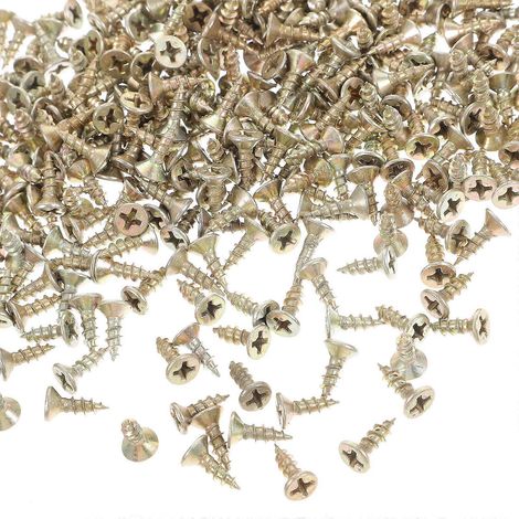 Selbstschneidende Terrassenschrauben 500 G, Lange Flachkopf-sicherheitsschrauben Für Heimwerker – 1,3 X 0,7 Cm