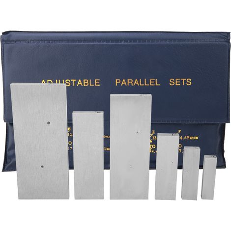 6 Verstellbare Parallelblöcke Aus Stahl, Messbereich 3/8 Bis 2-1/4 Zoll Für Präzise Messungen