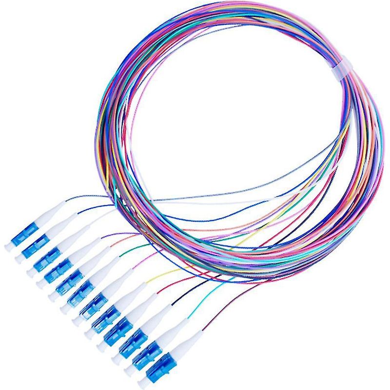 1,5 M Sc Ftth Bundle Pigtail Sm (9/125) Glasfaser-patchkabel, 12 Farben