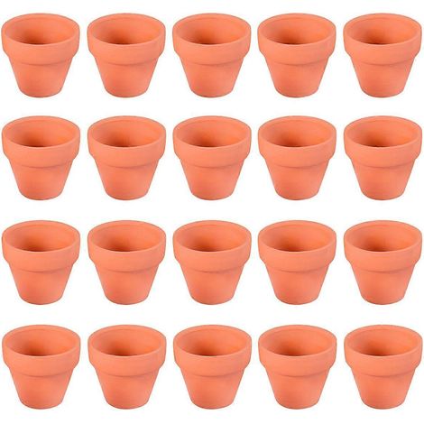 Bestonzon Set Mit 20 Kleinen Terrakotta-keramiktöpfen, Perfekt Für Kakteen, Sukkulenten Und Andere Pflanzen. Ideal Für Bastelarbeiten Und Als Hochzeitsgeschenk.
