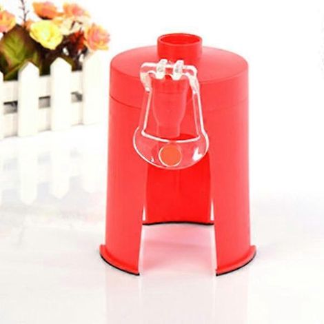 Kreativer Cola-sprudelwasser- Und Softdrink-spender Mit Tischständer Und Zapfhahn (rot) – 13,00 X 12,00 X 12,00 Cm – Rot