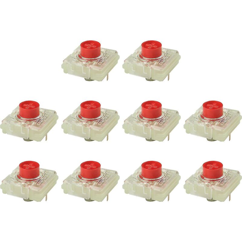 Packung Mit 10 Cherry Mx Red Rgb Low-profile-schaltern Für Tasten (diy).