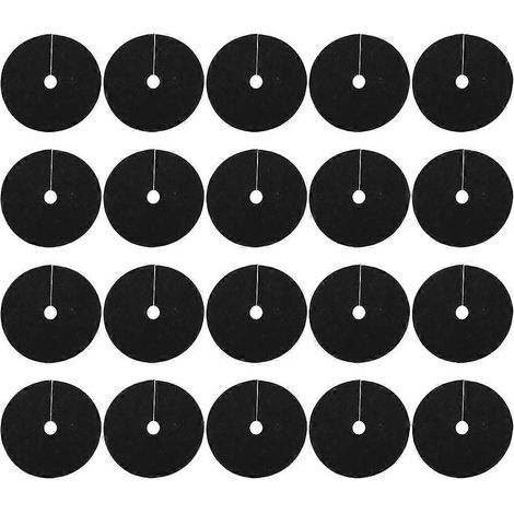 Set Mit 20 Baumschutzringen Aus Vliesstoff Für Die Unkrautbekämpfung Im Garten. – 27,00 X 27,00 X 0,10 Cm – Schwarz