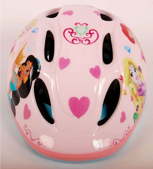 Volare Fahrradhelm Disney Kinderhelm Kinder Schutzhelm Fahrrad Rad Helm Prinzessin 1027, Verstellbar Kinnriemen, Belüftungsöffnungen, Extra leicht, Gr.:52-56cm