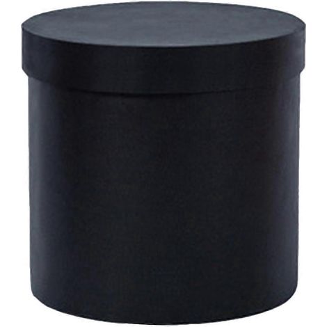 Blumengeschenkbox, Verpackung Für Blumensträuße, Karton, Runder Blumenkübel – 14 X 14 Cm – Schwarz