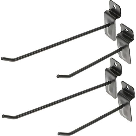 Set Mit 30 Haken Für Lamellenwände, Garagenzubehör, Aufhängehaken Und -halterungen – 15,00 X 5,00 X 2,30 Cm – Schwarz