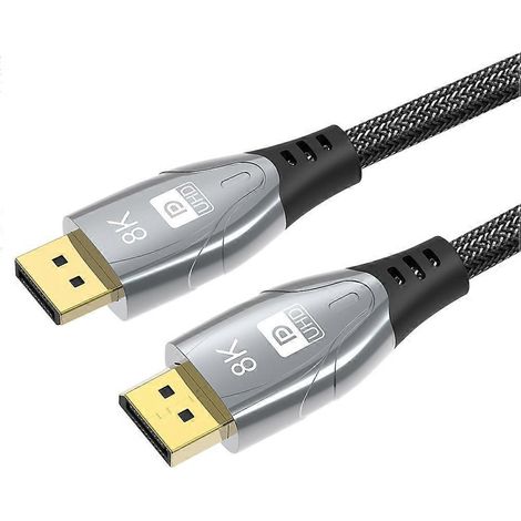 M Displayport-kabel, Version 1.4, Displayport-verlängerungskabel – 200 X 1 X 1 Cm – Schwarz