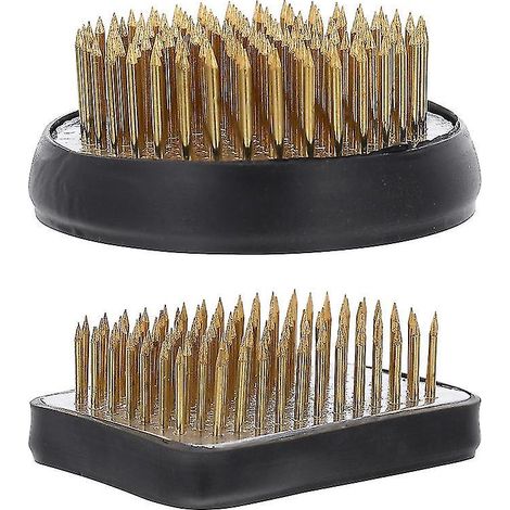 2 Blütenförmige Nadelhalter
