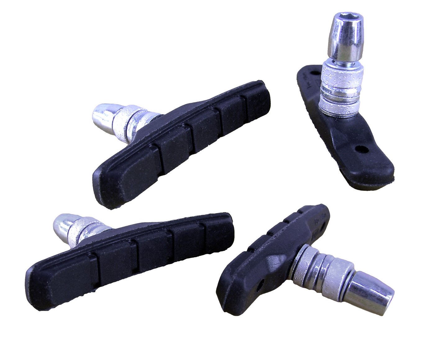 Promax Bremsbelag 2 Paar Bremsbeläge Promax V-Brake für Alufelge schwarz Länge 70 mm