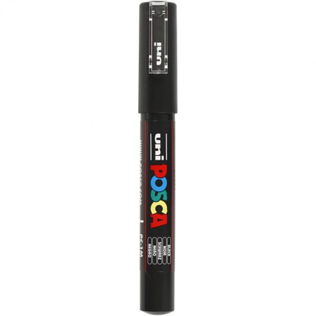 POSCA Marker Marker PC-1MC, Lichtecht, Wasserbasis, Geruchsneutral, Wasserverdünnbar
