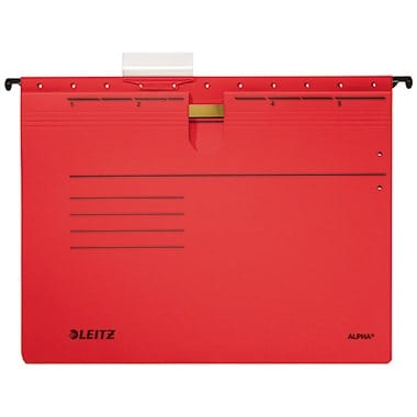 LEITZ Hefter Hängehefter Alpha kaufm. Heftung 250g/qm Karton rot VE=5 Stück