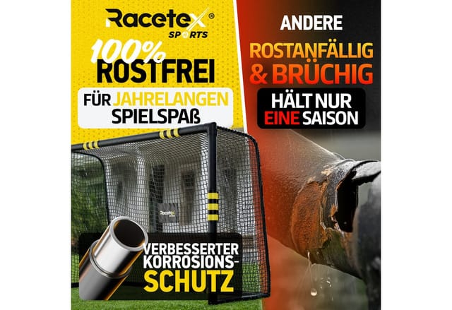 Racetex Fußballtor Racetex Fussballtore für Garten [Anti-Rost Beschichtung], ⚽ UNSERE EMPFEHLUNG ⚽