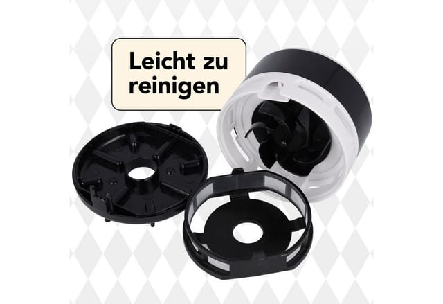 CLAUSS Akku-Handstaubsauger 2Clean Tischstaubsauger Schwarz, Mini Staubsauger Büro Gadget, Ideal für Büro, Haushalt oder Auto