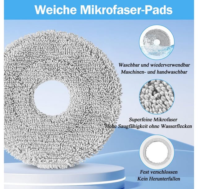 TUWENA Staubsaugerdüsen-Set Saugroboter, Zubehör Kit für Dreame L10s Pro Ultra Heat, L10s Ultra Gen 2/ L40 Ultra AE/ X30 Ultra/Mova E30 Ultra