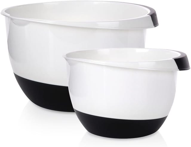 Excellent Houseware Rührschüssel 1x Rührschüssel Set 3,5 & 2,0 Liter, (1-tlg), Schüsselset zum Mischen & Verrühren